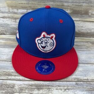 Reddy‎ Kilowatt Mens DNA Fitted Hat 7 1/4 Ebbets Field Flannels Blue Red NEW